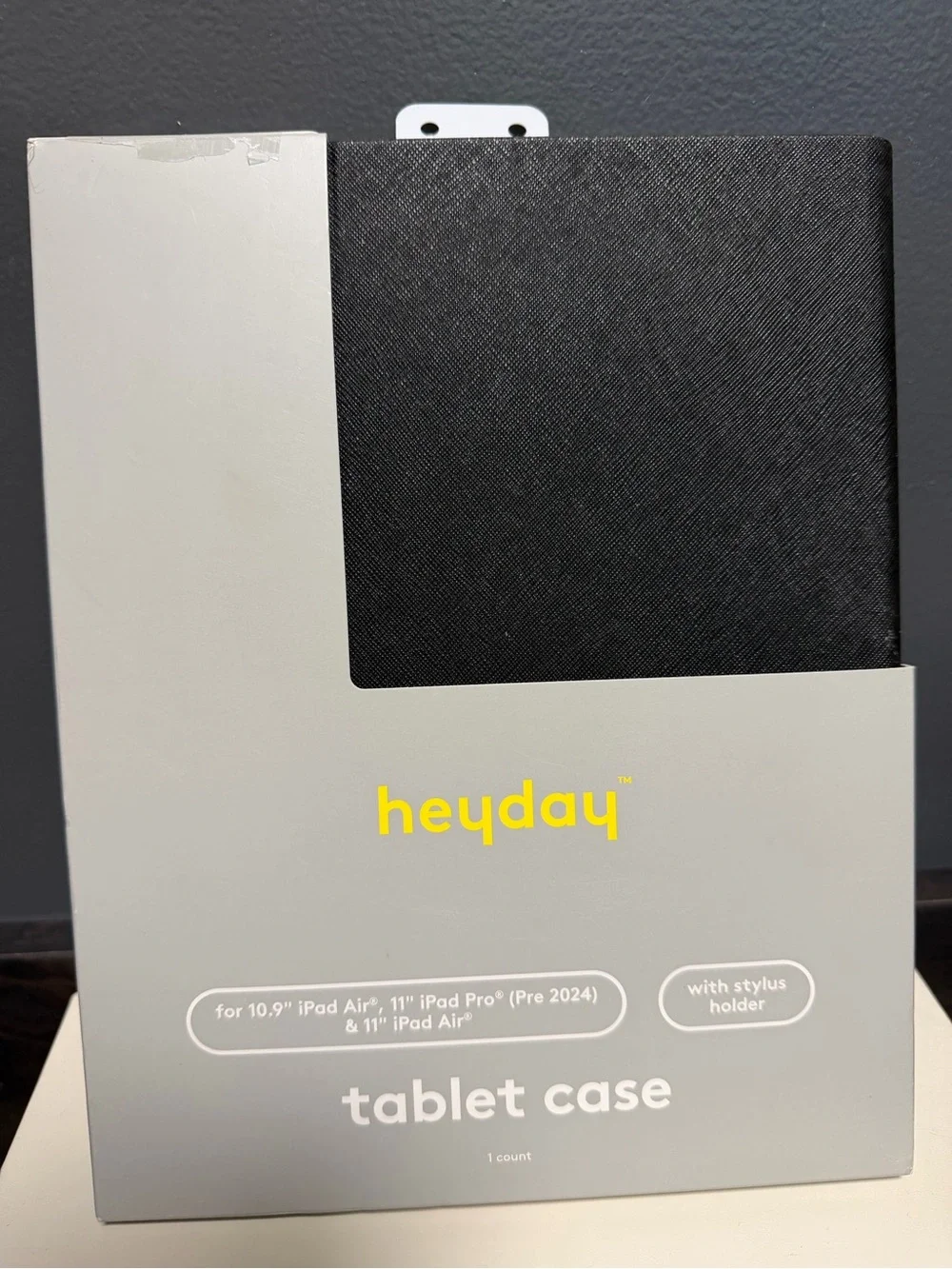 Brand new heyday Black Tablet Case with Stylus Holder